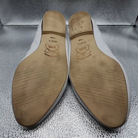 Partners White Olivia Flats Women's Size 7.5 - Picture 7 of 9